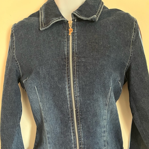 Vintage Y2K Polo Denim Zip Front Dress With Belt Small - Picture 5 of 9